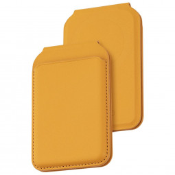 Dviced Leather magsafe foldable cardholder Orange