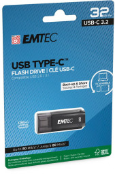 Emtec 32GB D400 Type-C USB3.2 Black