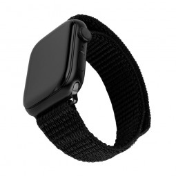 FIXED Nylon Sporty Strap for Apple Watch 42/44/45mm Black