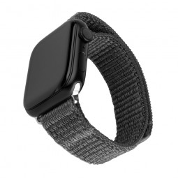 FIXED Nylon Sporty Strap for Apple Watch 42/44/45mm Dark Gray