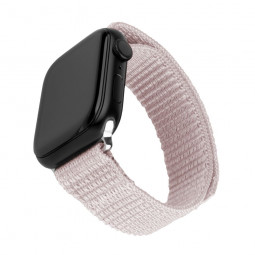 FIXED Nylon Sporty Strap for Apple Watch 42/44/45mm Rose Gold