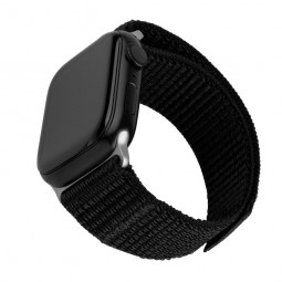 FIXED Nylon Sporty Strap for Apple Watch Ultra 49mm Black