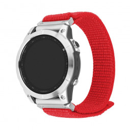 FIXED Nylon Sporty Strap for Garmin QuickFit 22mm Red