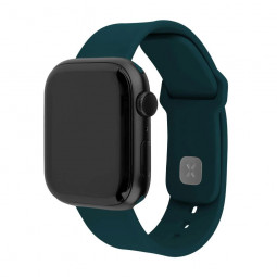 FIXED szilikon óraszíj Apple Watch 38/40/41mm-es okosórákhoz, drak green