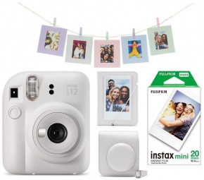 Fujifilm Instax Mini 12 Clay White Csomag