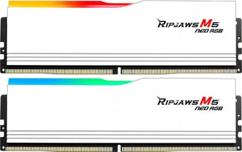 G.SKILL 32GB DDR5 6000MHz Kit(2x16GB) Ripjaws M5 Neo RGB White