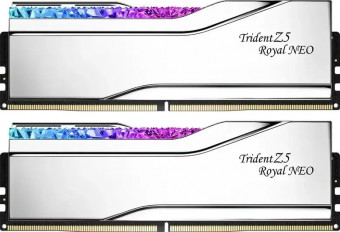 G.SKILL 32GB DDR5 6400Mhz Kit(2x16GB) Trident Z5 Royal Neo Silver