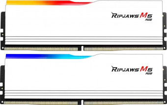 G.SKILL 64GB DDR5 5200MHz Kit(2x32GB) Ripjaws M5 RGB White