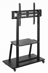 Gembird TVS-100F-01 TV floor stand with caster wheels 37