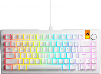 Glorious GMMK 3 HE 75% Prebuilt RGB Mechanical Gaming Keyboard White UK