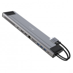 j5create JCD552 M.2 NVMe USB-C Gen 2 Docking Station Silver/Black