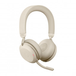 Jabra Evolve2 75 UC Stereo Wireless Headset Beige