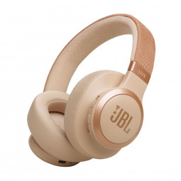 JBL Live 770NC Bluetooth Over-Ear Noise-Cancelling Headset Sand