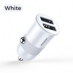 Joyroom C-A06 3.1A 2xUSB Autós Töltőfej + Lightning 1m Adatkábel White