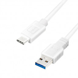 Logilink USB 3.2 Gen1 Type-C cable C/M to USB-A/M 2m White