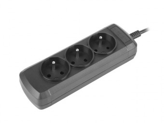 natec Extreme Media Power Strip UP3 0,6m Black