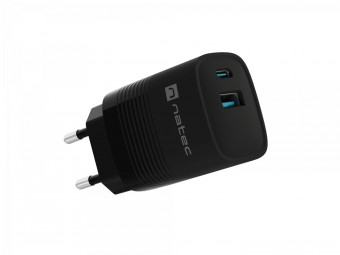 natec Ribera Gan Wall Charger Black