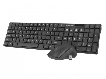 natec Stingray Wireless Keyboard Combo Black US