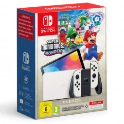 Nintendo Switch OLED White + Super Mario Bros. Wonder