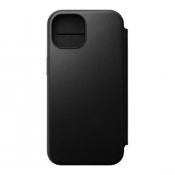 Nomad iPhone 15 Modern Leather Folio Black