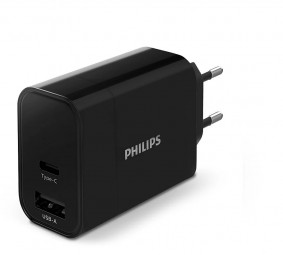 Philips DLP2621/12 High Power Dual Charger 30W Black