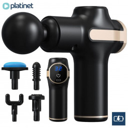 Platinet Cordless Massage Gun Mini with 5 Massage Tips