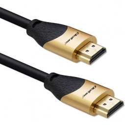 Qoltec HDMI to HDMI v2.1 Ultra High Speed 8K/60Hz Gold Cable 1m Black