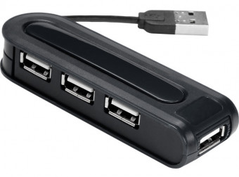 Revoltec USB 2.0 Hub 4 port RZ058 Black