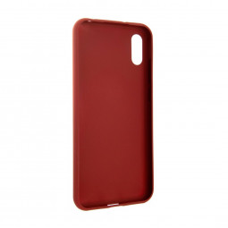 FIXED Rubber back cover Story for Huawei Y6 (2019), red