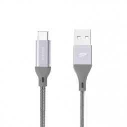 Silicon Power Boost Link Nylon LK30AC USB to USB-C 1m Gray