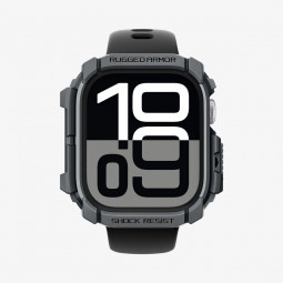 Spigen Rugged Armor Apple Watch 10 46mm Dark Gray