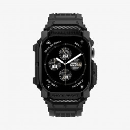 Spigen Rugged Armor Pro Apple Watch 10 42mm Matte Black