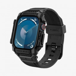 Spigen Rugged Armor Pro Apple Watch 10 46mm Matte Black