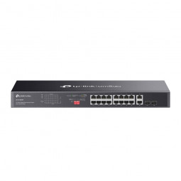 TP-Link DS1018GMP Omada 18-Port Gigabit Unmanaged Rackmount Switch with 16-Port PoE+