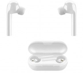 Cellularline True wireless headphones Flag with rechargeable case, white