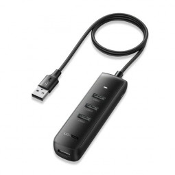 UGREEN 4-portos USB3.0 HUB Black