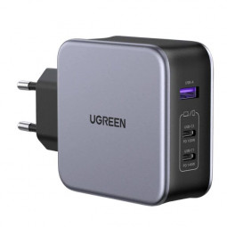 UGREEN Nexode 140W USB C GaN Charger-3 Ports Wall Charger Grey