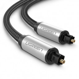 UGREEN Toslink Audio optikai kábel fonott 3m Silver