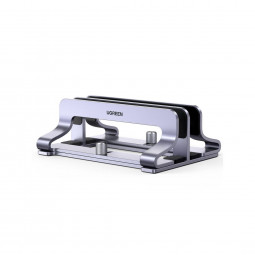 UGREEN Vertical Laptop Stand Dual-Slot Silver