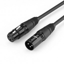 UGREEN XLR audio cable male/famale 3m Black