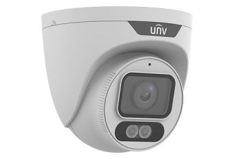 Uniview Easystar 4MP Colorhunter turret dómkamera, 4mm@F1.0 fix objektívvel, mikrofonnal