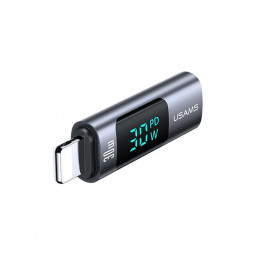 Usams 30W Type-C to Lightning Aluminum Alloy Digital Display Adapter