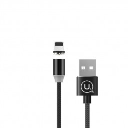 Usams U-Sure Magnetic Lightning Cable Black