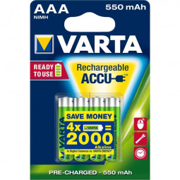 Varta 550mAh AAA Ni-MH akkumulátor 4db/csomag