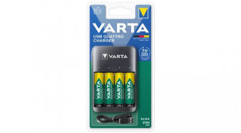 Varta USB Quattro Charger + AA 2100mAh Ni-MH akkumulátor 4db/csomag