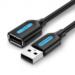 Vention USB 2.0 A Male to A Female Extension Cable 0,5m Black