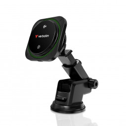 Verbatim Charge´n´Drive Magnetic Wireless Car Charger Qi2 Technology and RGB Lighting Black