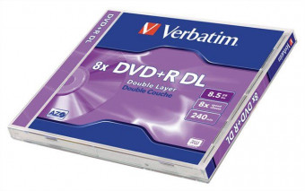 Verbatim DVD+R 8,5Gb 8x Normál 1db/csomag (1-es címke)