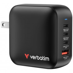 Verbatim Mini GaN Wall Charger 100W 4 Port Black