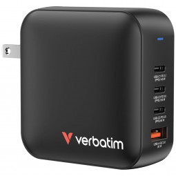 Verbatim Mini GaN Wall Charger 165W 4 Port Black